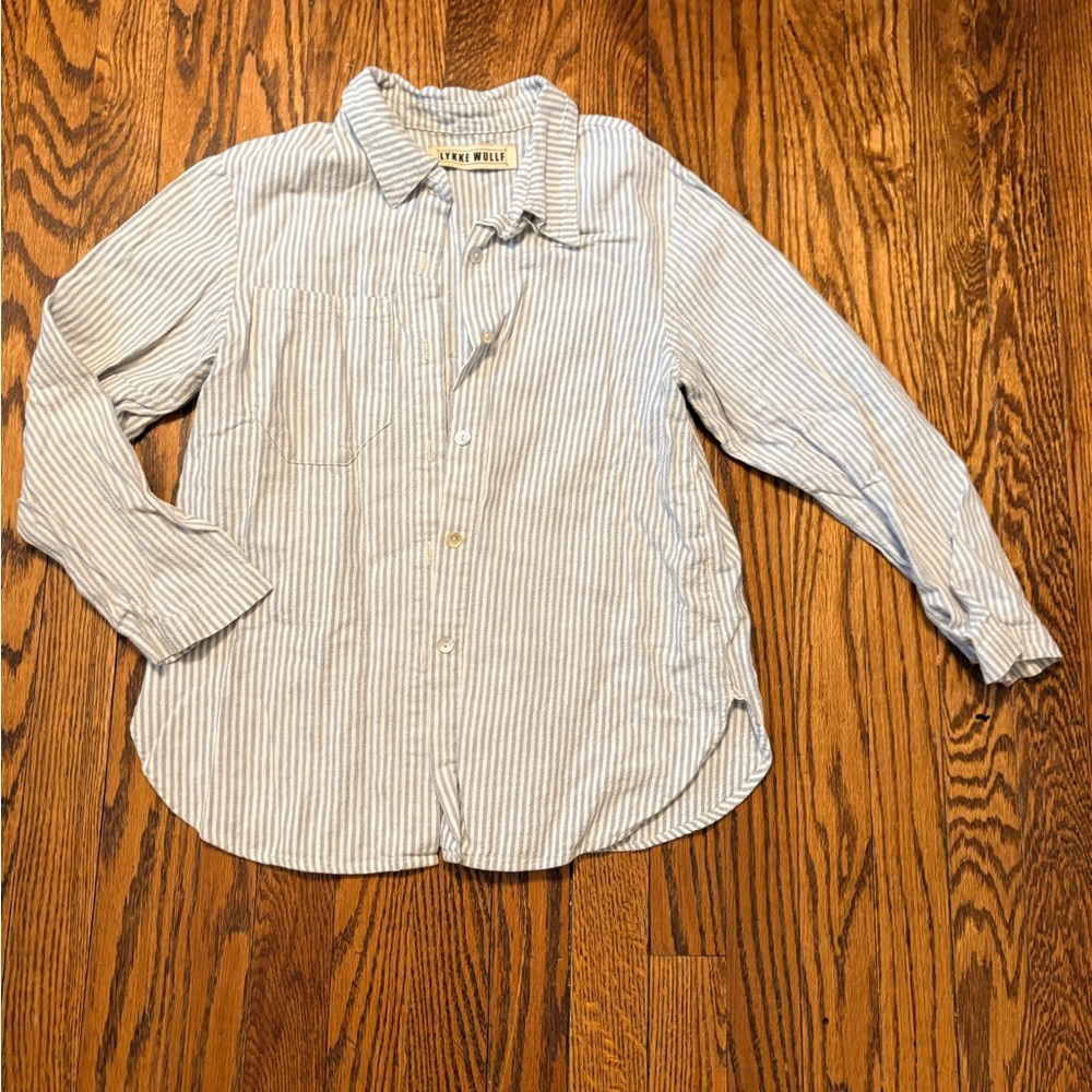 Lykke Wullf Blue Stripe Button-Down Shirt